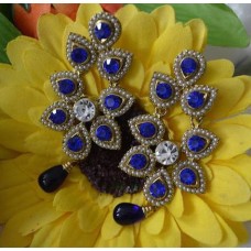 High Ended Designer Earrings in Antique Gold base